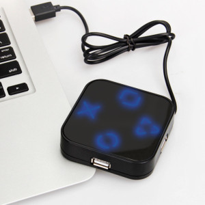 4 USB Hub mit LED-Licht