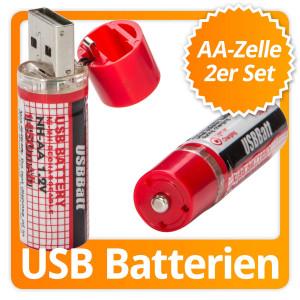 Wiederaufladbare USB-Batterie