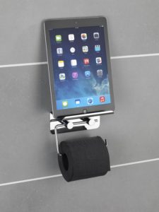 Toipapierhalter und Ablage