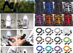 1 Paar Elastische Schnürsenkel mit Schnellverschluss für 1,00€ inkl. Versand