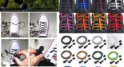 1 Paar Elastische Schnürsenkel mit Schnellverschluss für 1,00€ inkl. Versand