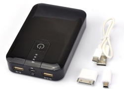 1 x 12000mAh PowerBank mit LCD Display 2USB + Taschenlampen-Funktion für 9,99 Euro inklusive Versand