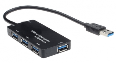 1 x 3.0 4-Port Super-Speed​​-USB-Hub für 5,27 Euro inklusive Versand