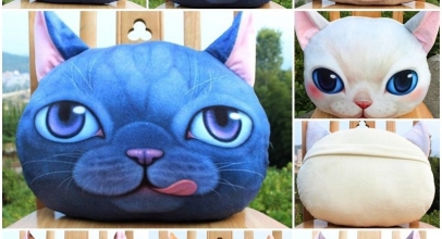 3D Plüsch Kissen/Dekokissen „Katze“ ab 5,23€ inkl. Versand