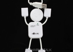 1 x 4-Port USB 2.0 HUB flexible Verteiler mit USB-Anschlusskabel für 2,45 Euro inklusive Versand