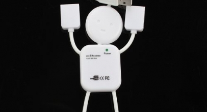 1 x 4-Port USB 2.0 HUB flexible Verteiler mit USB-Anschlusskabel für 2,45 Euro inklusive Versand