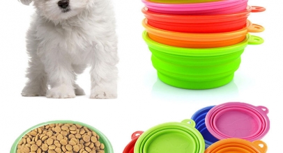 Faltbarer Silikon Hundenapf für 1,38€ inkl. Versand