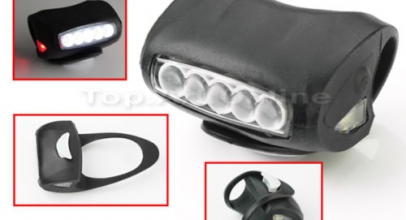 Wasserdichte Silikon 7 LED Fahrrad Beleuchtung für 2,64€ inkl. Versand