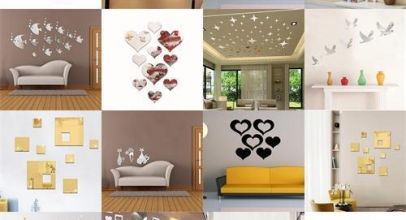 Acryl Spiegel Wandsticker-Set ab 1,-€ inkl. Versand