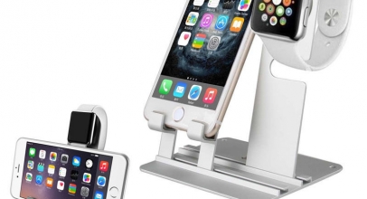 Aluminium iPhone/iWatch Standhalter für 7,96€ inkl. Versand