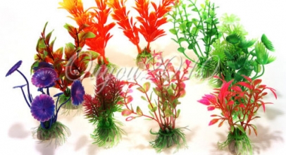 10er Set Deko künstliche Aquarium Wasserpflanzen für 5,86€ inkl. Versand