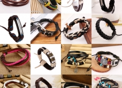 PU-Leder Wickel-Armband Surferarmband ab 1,00€ inkl. Versand