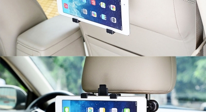 Universal Auto Rücksitz Kopfstützen-Halterung für Tablet-Größe 7″- 13″ für 4,45€ inkl. Versand