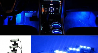 Auto LED Module mit 4 blauen LEDs 12V für 3,49€ inkl. Versand!