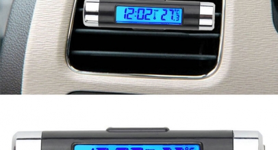 Auto Mini LCD Digital Uhr/Thermometer/Kalender Clip-on Design für 2,99€ inkl. Versand