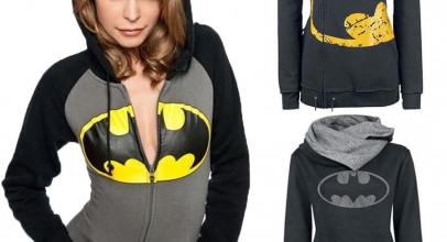 Damen Kapuzen/Sweatshirt/Hoodie mit Batman Logo ab 8,54€ inkl. Versand