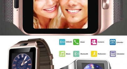 1 x Smart Watch Bluetooth Armbanduhr mit Kamera + Sim für Android und IOS Smartphones für 15,49 Euro inklusive Versand