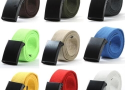 Damen/Herren Canvas Stoffgürtel für 2,06€ inkl. Versand