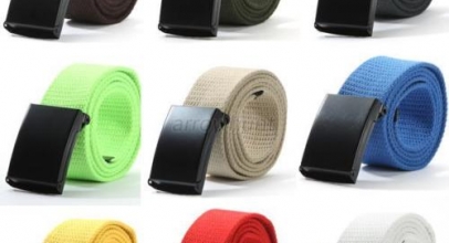 Damen/Herren Canvas Stoffgürtel für 2,06€ inkl. Versand