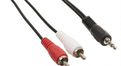 1,5m Klinke auf Chinch Stereo Audio Adapterkabel 3,5 mm Klinkenstecker für 2,99€ inkl. Versand