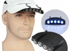 Universal-Clip-Licht für Caps mit 5 weißen LEDs für 1,07€ inkl. Versand