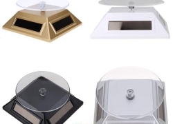Solar 360° Präsentierteller Drehteller Schmuck Uhr für 2,99€ inkl. Versand