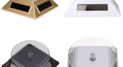 Solar 360° Präsentierteller Drehteller Schmuck Uhr für 2,99€ inkl. Versand