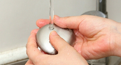 Edelstahlseife – Seife/Geruchsneutralisator für 1,00€ inkl. Versand