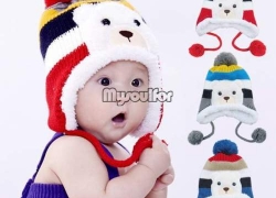 1 x Lustige Baby/Kleinkinder Eisbär Strickmütze für 3,82 Euro inklusive Versand