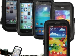 Wasserdichte Fahrradlenker Leder-Etui Halterung für Smartphone/Handy ab 8,79€ inkl. Versand