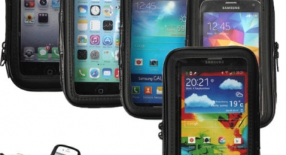 Wasserdichte Fahrradlenker Leder-Etui Halterung für Smartphone/Handy ab 8,79€ inkl. Versand