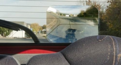 Auto Heckscheibe Weitwinkel-Linse (Fresnel-Linse) für 9,25€ inkl. Versand