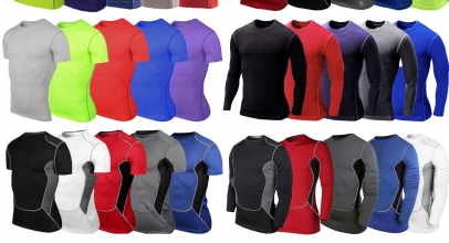 Herren Baselayers Kompressionsshirt Funktionsshirt ab 4,54€ inkl.Versand