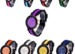 Silikon Geneva Unisex Armbanduhr für 1,82€ inkl. Versand