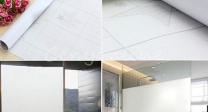 Glasdekorfolie Sichtschutzfolie für 4,48€ inkl. Versand