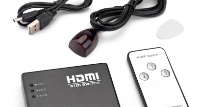 1 x 3 Port HDMI Switch + Fernbedienung für 6,50 Euro inklusive Versand