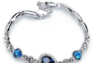Blaues Strass Herz-Armband für 1,21€ inkl. Versand