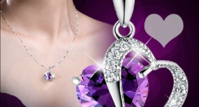 Zirkonia Herz-Anhänger mit Halskette für 1,39€ inkl. Versand