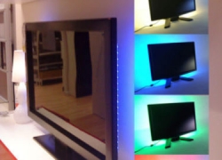LED-Strip TV Hintergrundbeleuchtung mit Mini Controller und USB Kabel ab 9,99€ inkl. Versand