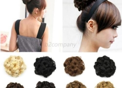 1 x Gelocktes Haarteil/Dutt Hochsteckfrisur ab 4,80 Euro inklusive Versand