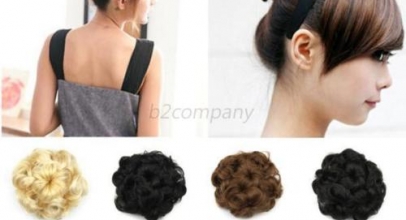 1 x Gelocktes Haarteil/Dutt Hochsteckfrisur ab 4,80 Euro inklusive Versand