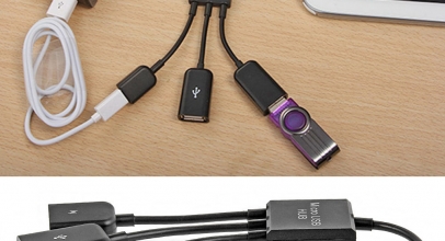 Dual Micro-USB Host OTG Hub Kabel für Smartphones und Tablets für 1,98€ inkl. Versand