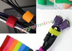 20x Bunte Kabelbinder mit Klettverschluss für 1,45€ inkl. Versand