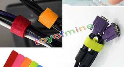 20x Bunte Kabelbinder mit Klettverschluss für 1,45€ inkl. Versand