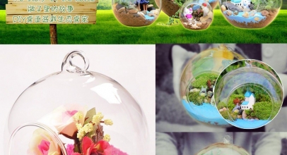 Glaskugel Teelichthalter für 1,46€ inkl. Versand