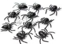 10 x Dekoration/Halloween Plastik Spinnen für 1,00 Euro inklusive Versand