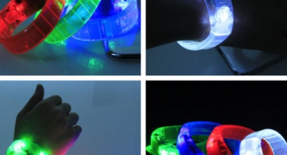 LED Leuchtarmband mit Soundsteuerung für 1,39€ inkl. Versand