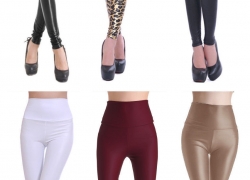 1 x Sexy Wet Look Stretch PU-Leder Leggings für 6,99 Euro inklusive Versand