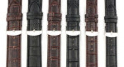 Herren Leder Uhrenband mit 2 Federstegen für 1,69€ inkl. Versand