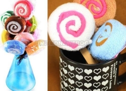 2-farbiges Mini Lollipop Handtuch für 0,69€ inkl. Versand